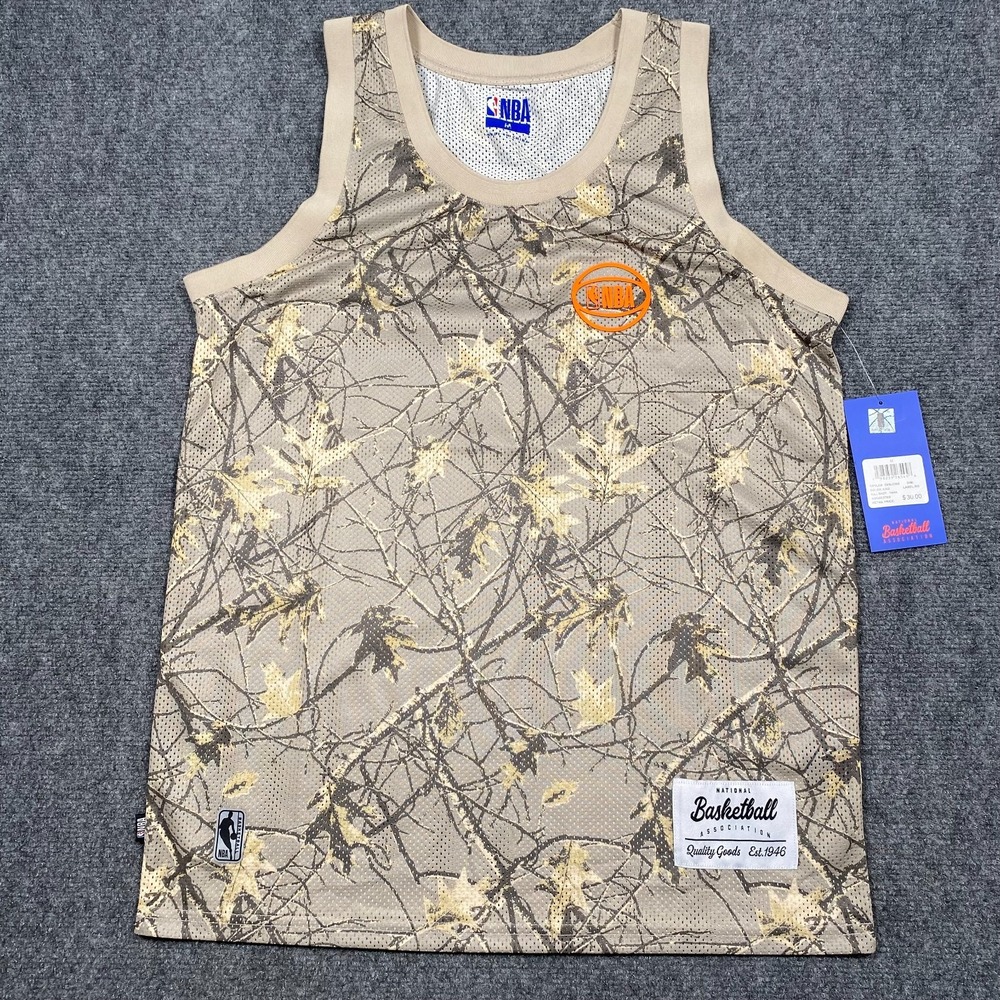 NBA Basketball Tank Top Men's Medium Camouflage 100% Polyester‎